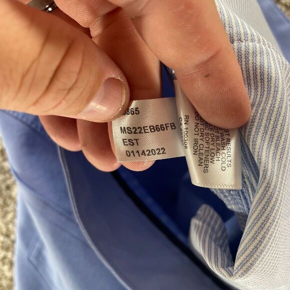 Peter Millar Pants Men 38x26 Blue EB66 Five Pocket Performance Golf Casual Adult - Picture 10 of 11